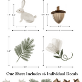 Enchanted Rabbit Wall Stickers (Peel and Stick Decals)