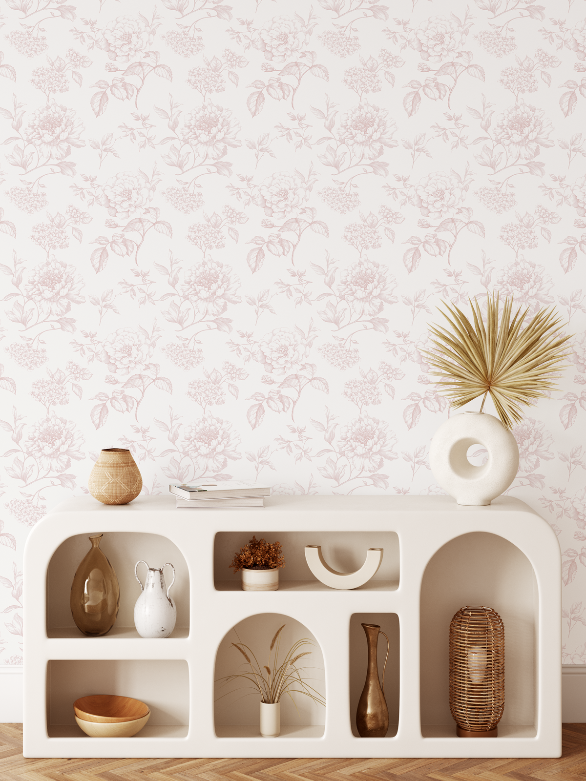 Floral Toile Wallpaper