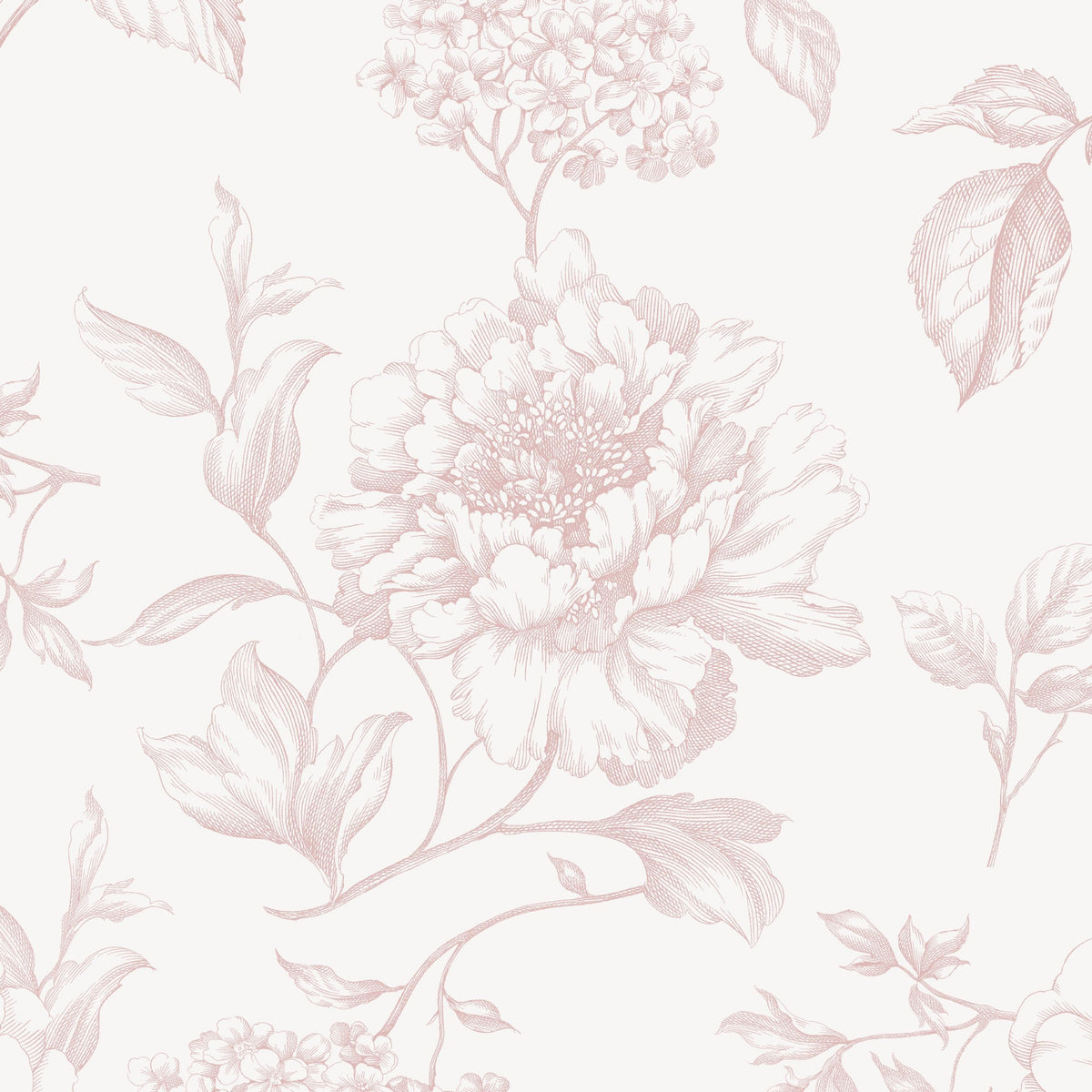 Floral Toile Wallpaper