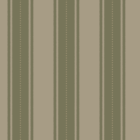 Seamless green stripe wallpaper pattern with dotted detailing, vintage-inspired