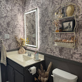 Neutral Cream Leaves Peel and Stick Wallpaper (Self-Adhesive)