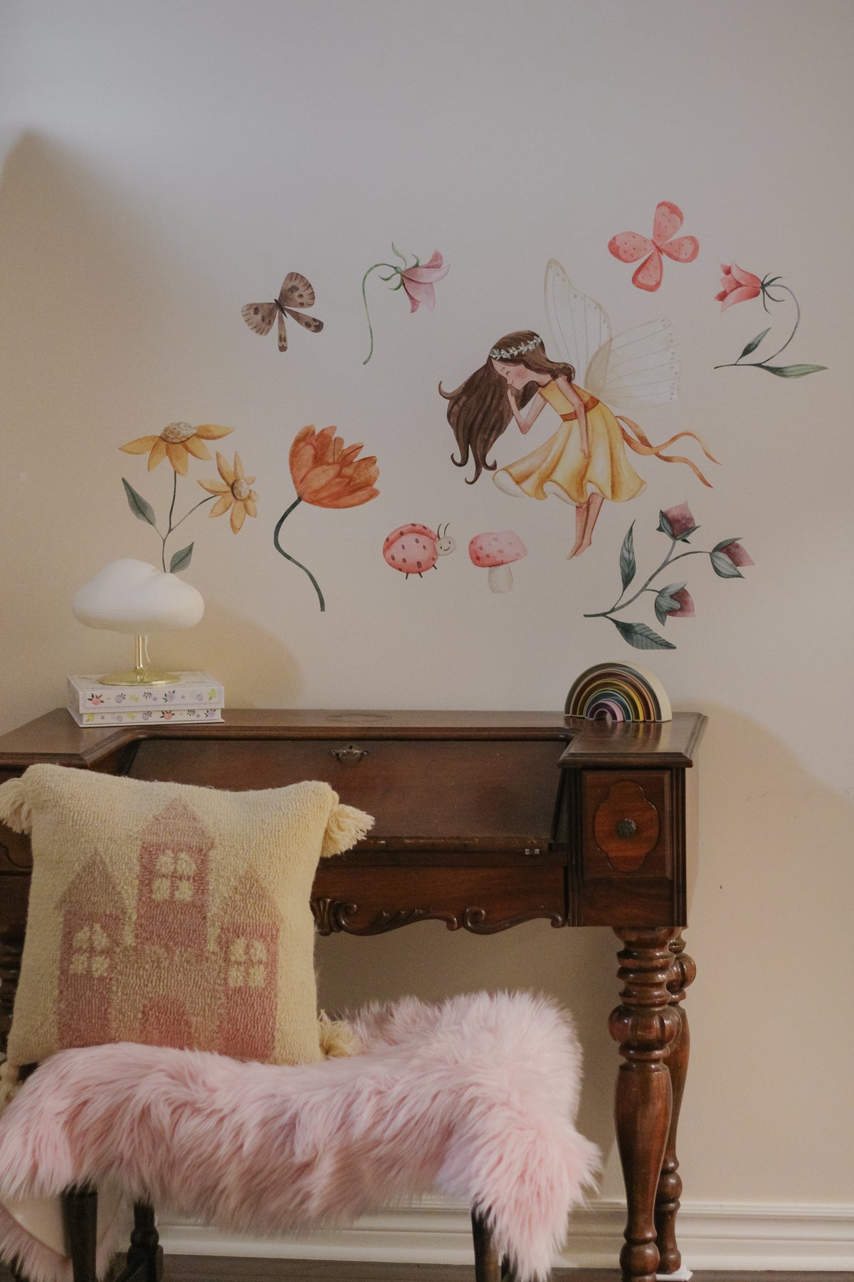 Fairy Garden Wall Stickers (Peel and Stick Decals)