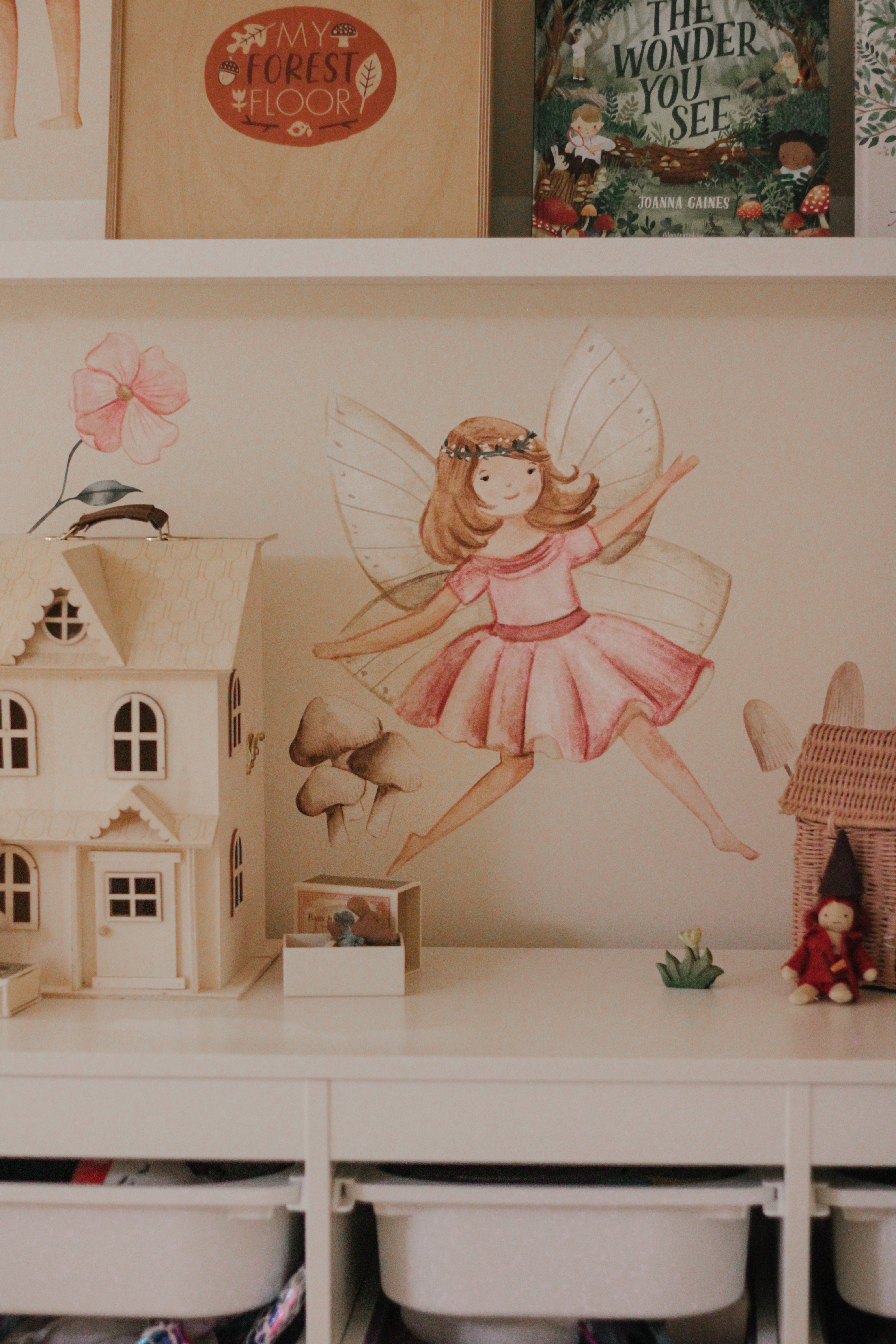 Fairy Garden Wall Stickers (Peel and Stick Decals)