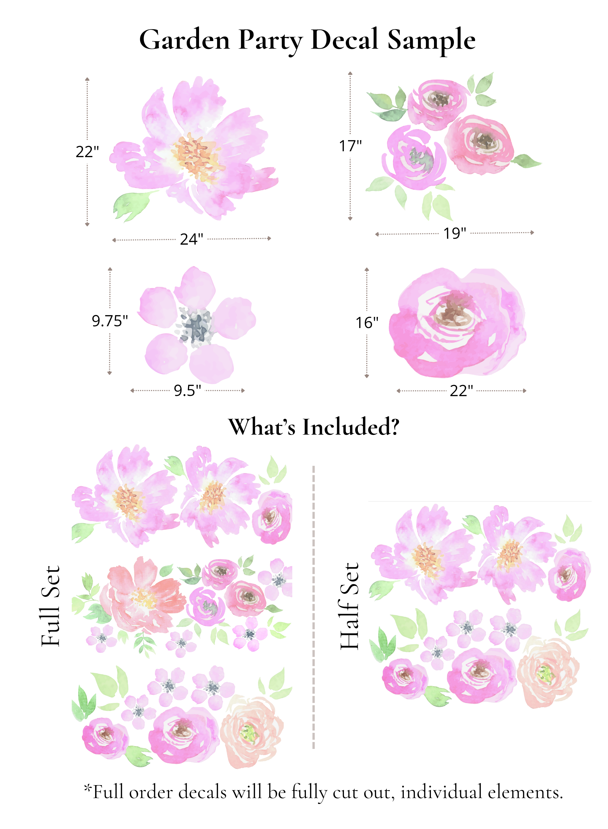 Garden Party Wall Stickers