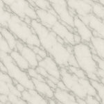 Close-up of Marble Slab Wallpaper – realistic white marble slab texture wallpaper with gray veining, stone print wall decor