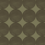 Olive green dot pattern wallpaper sample showing soft textured circular shapes