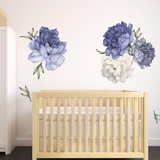 Blue Flower Wall Stickers