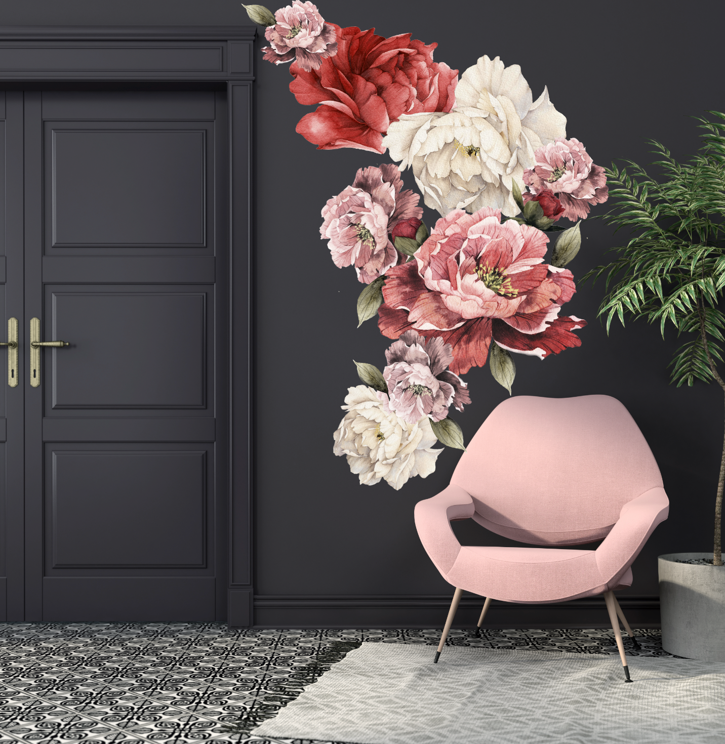 Wild Flower Floral Wall Decals