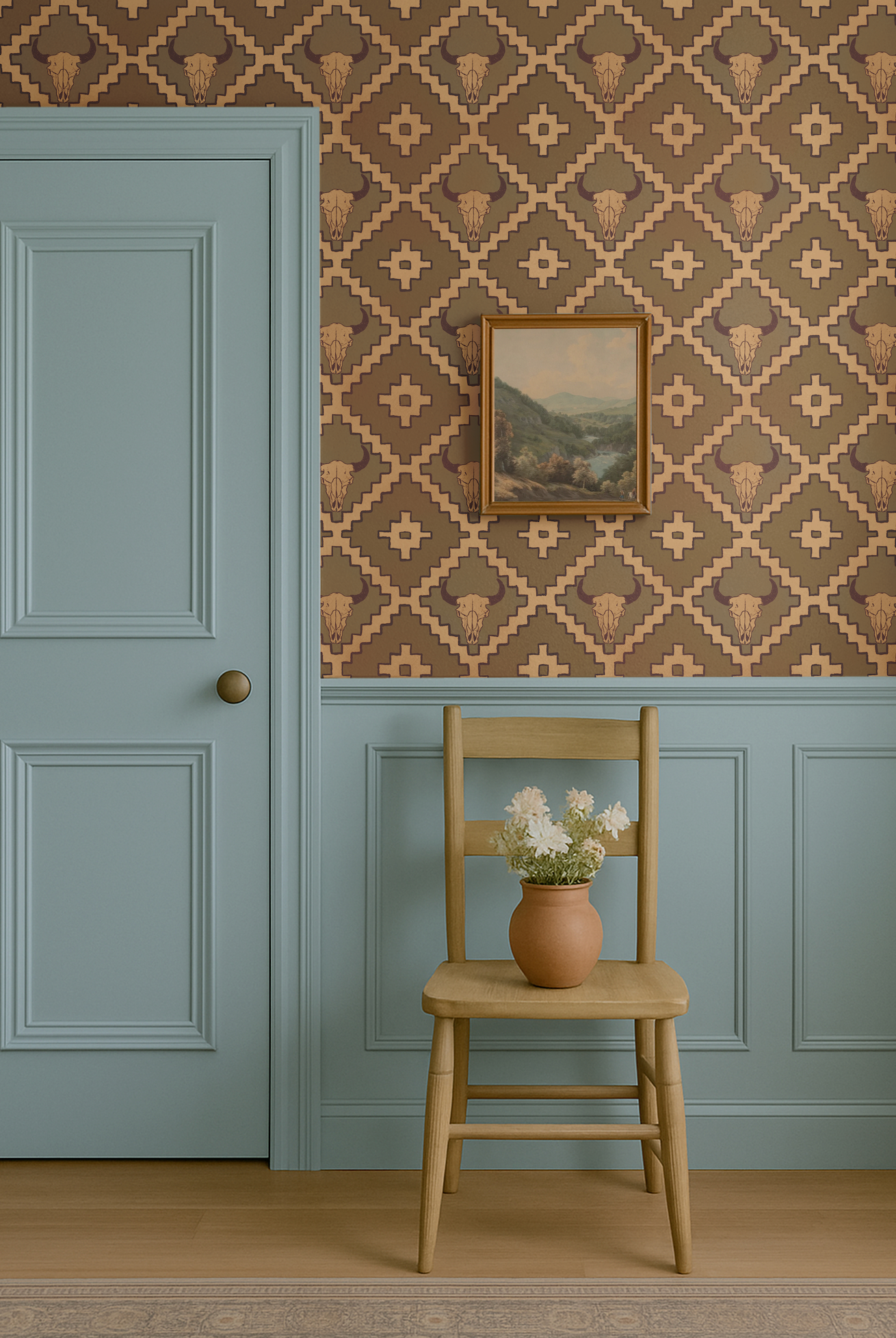 Brown Western Wallpaper