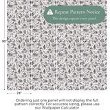 Rabbits, Tulips and Butterflies Removable Peel and Stick Wallpaper