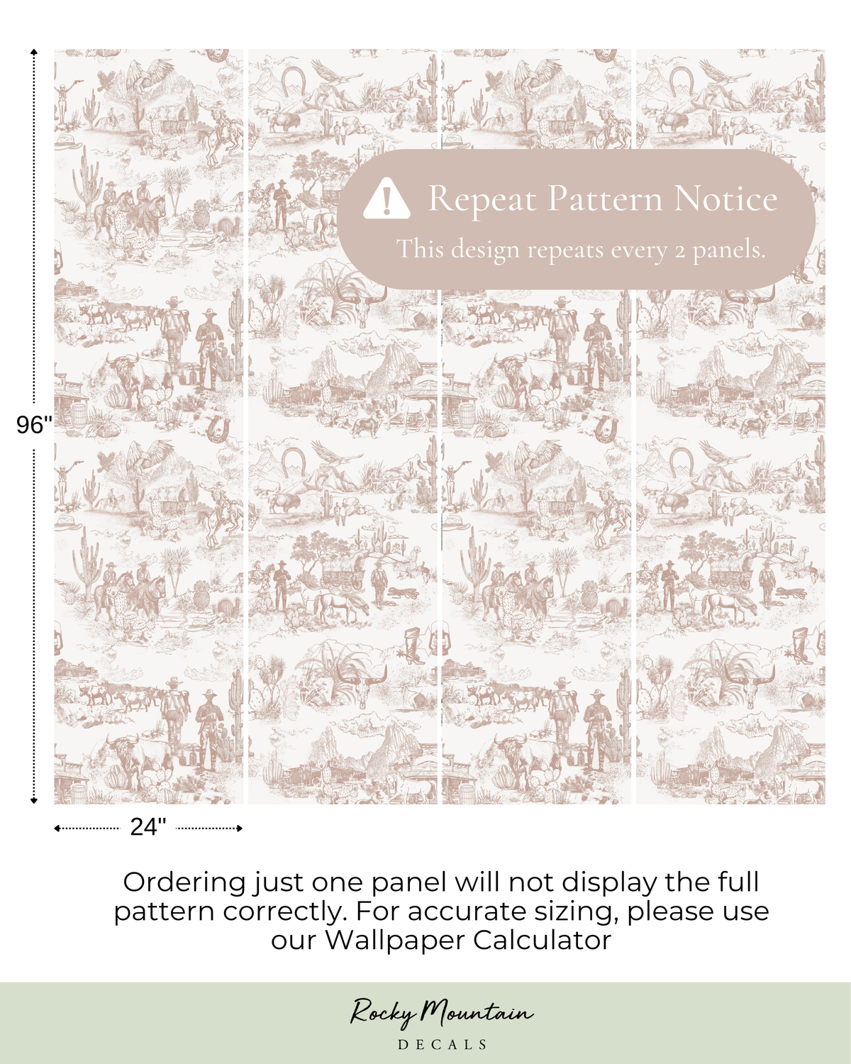 Western Toile Wallpaper