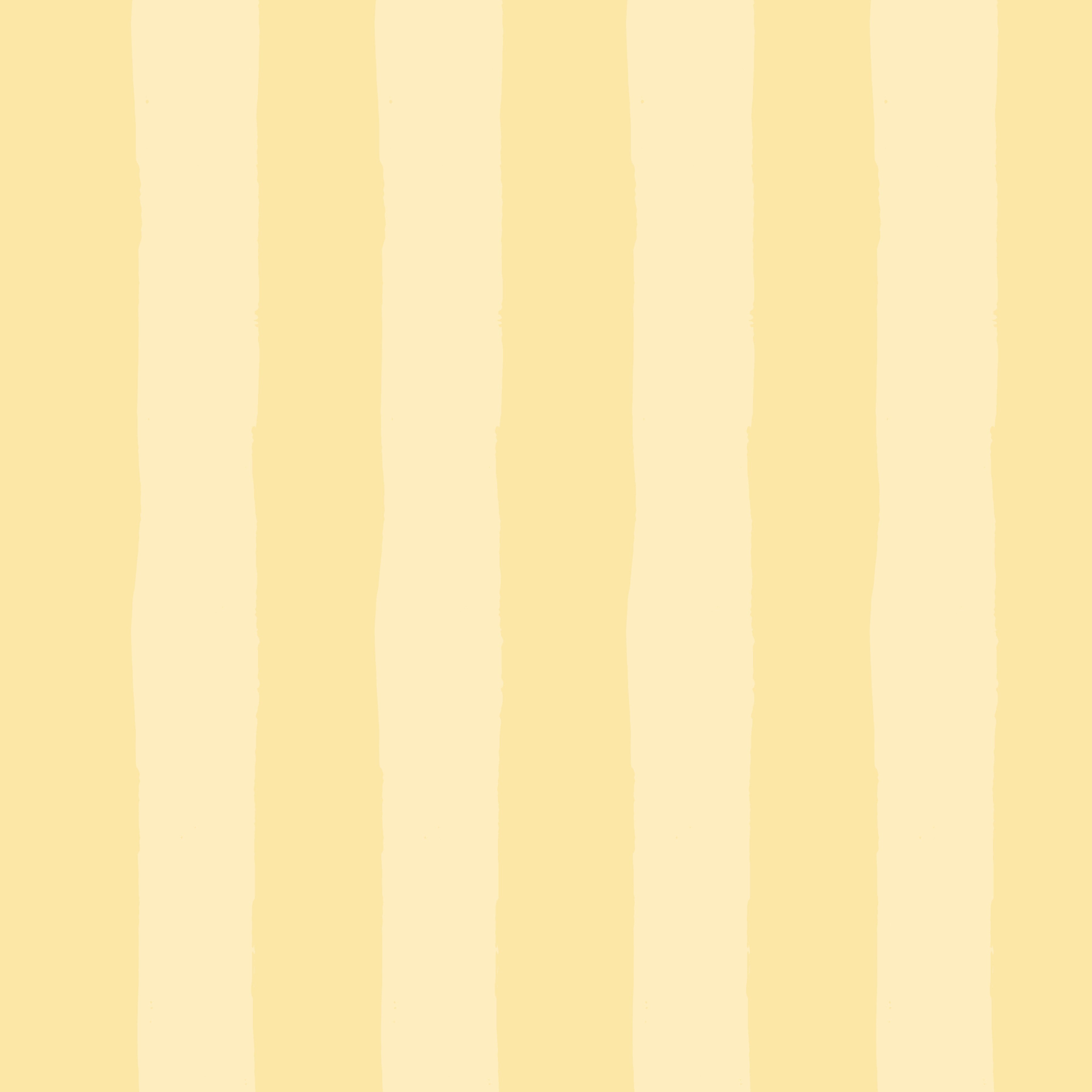 Close-up sample of yellow vacation stripe wallpaper with alternating vertical tones.