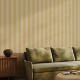 Lemon Yellow Stripe Wallpaper