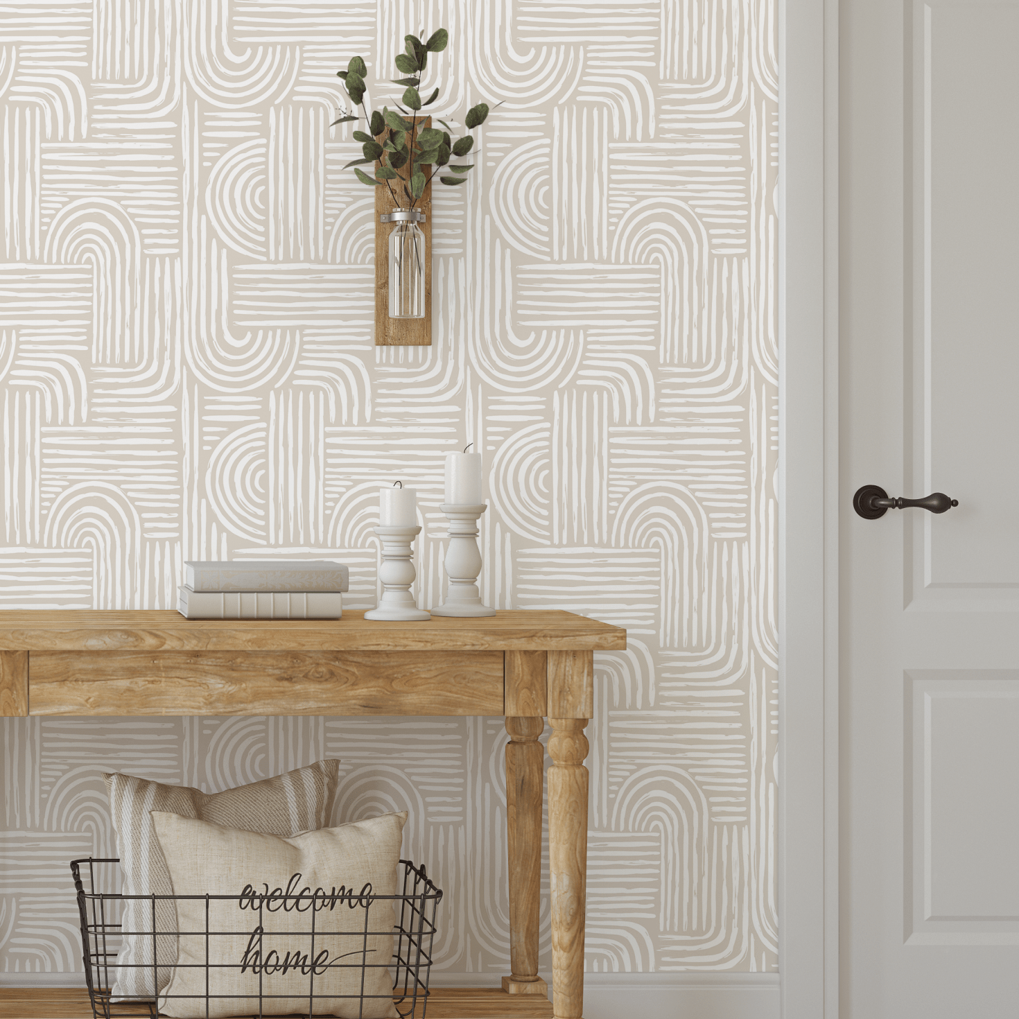 geometric modern wallpaper for walls, removable, peel and stick on wallpaper