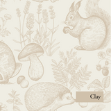 Animal Woodland Removable Peel and Stick Wallpaper