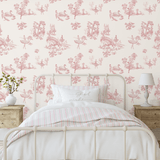 Ballerina Toile Wallpaper