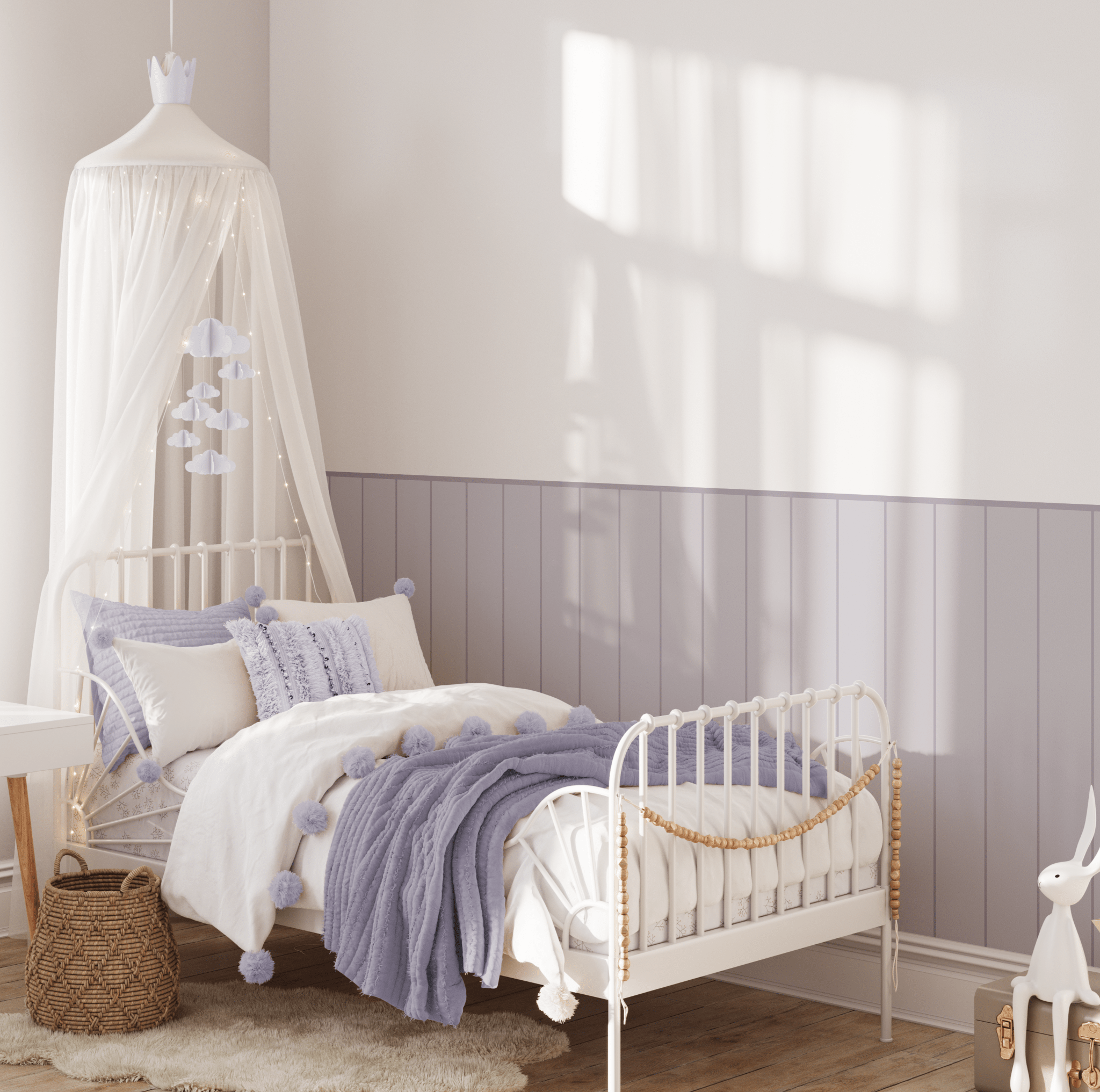 Beadboard Wood Panel Decal