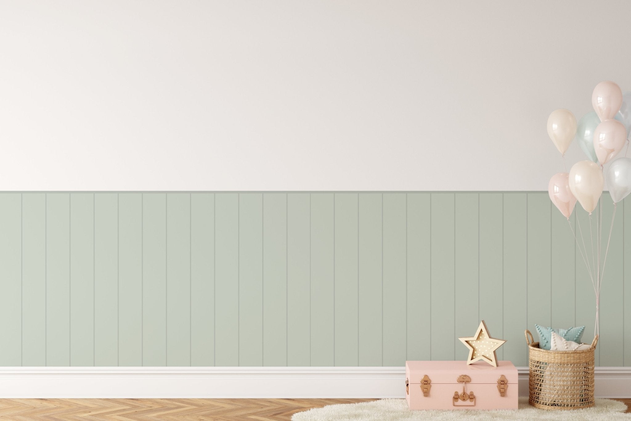 Beadboard Wood Panel Decal