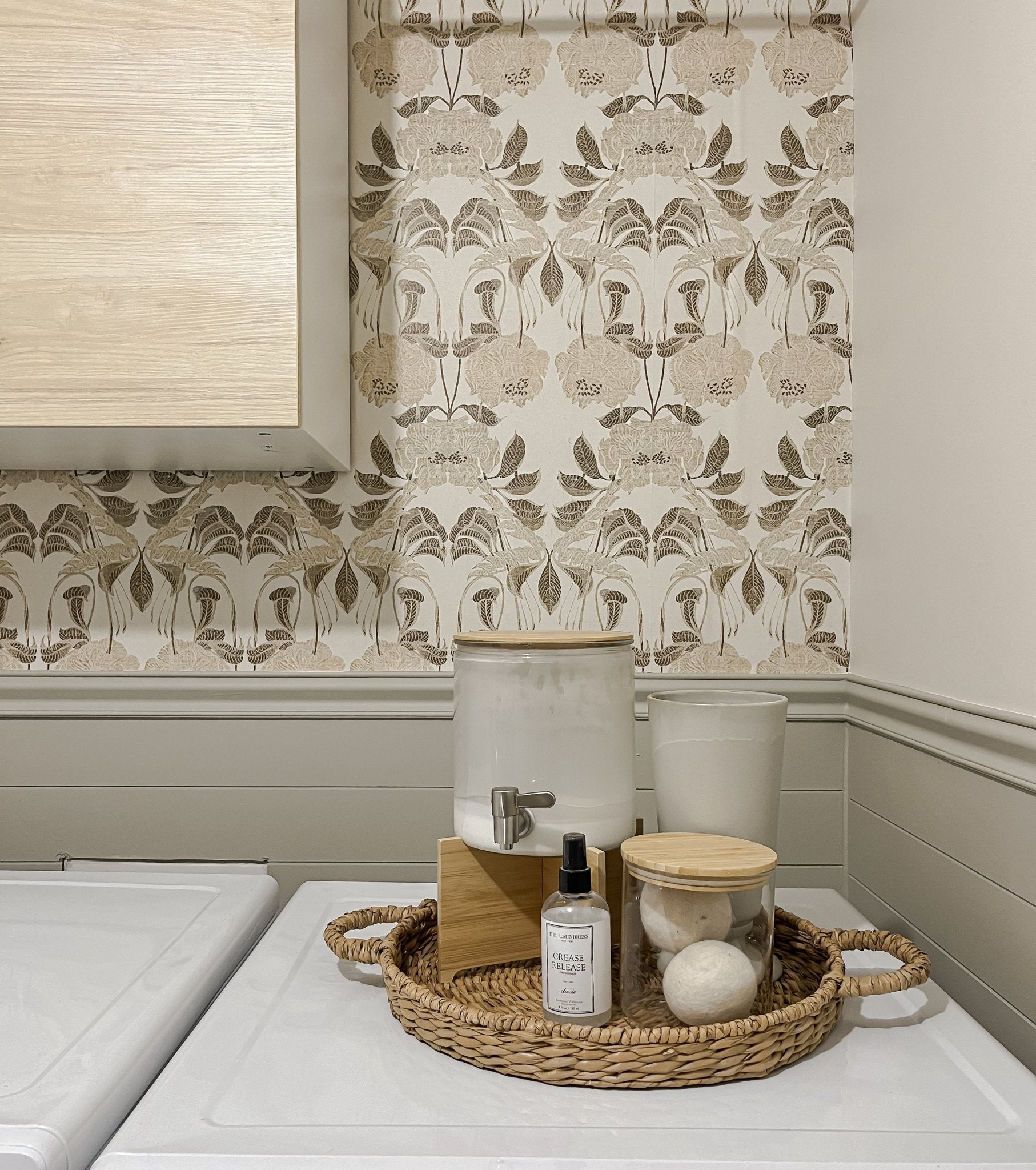 Beige Fabric Look Peel and Stick Wallpaper