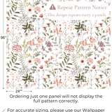 Big Floral Removable Peel and Stick Wallpaper