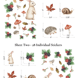 Blackberry Friends Wall Stickers (Peel and Stick Decals)