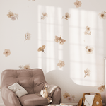 Boho Butterfly Wall Stickers in a cozy reading nook