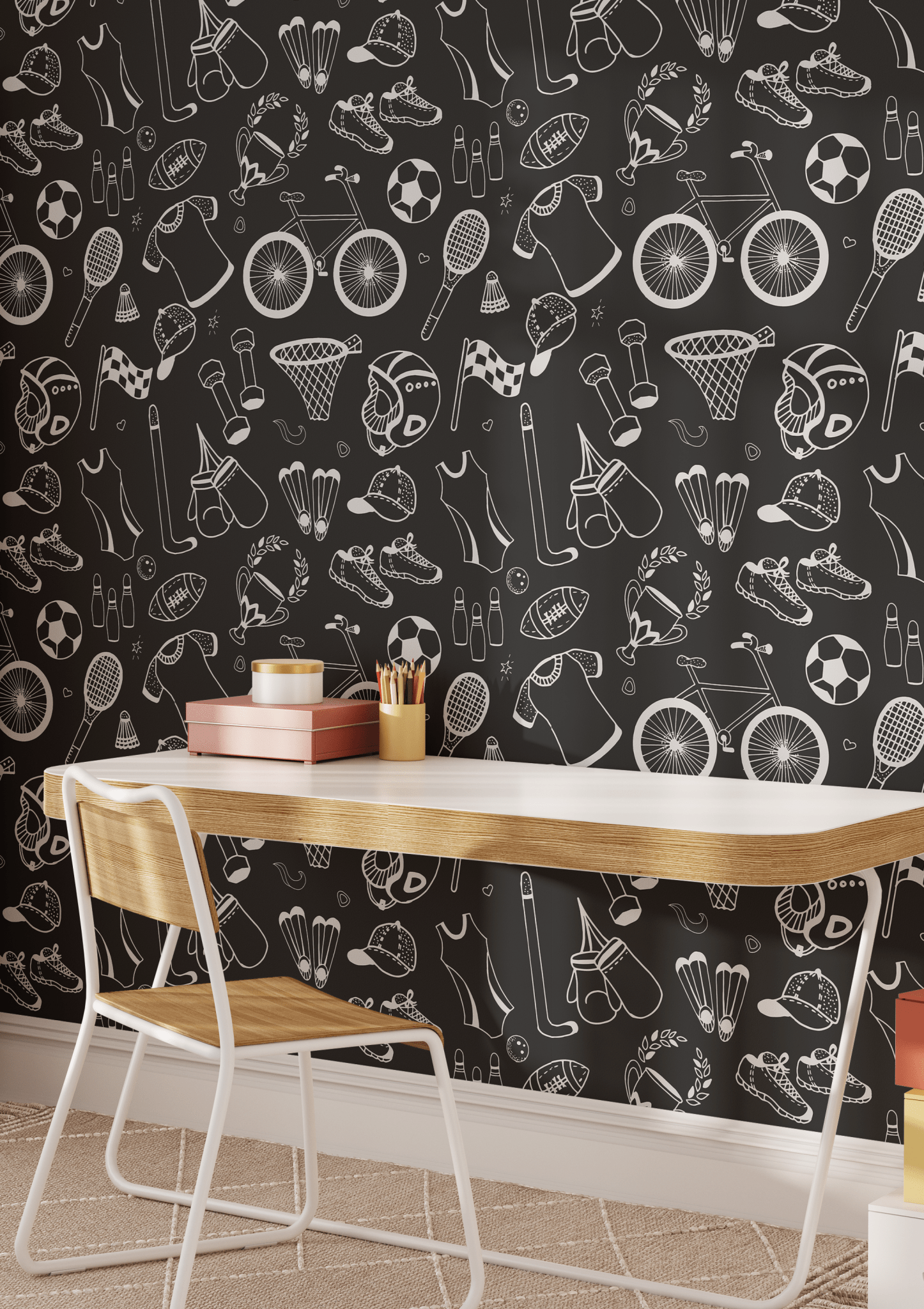 Chalkboard Sports Wallpaper