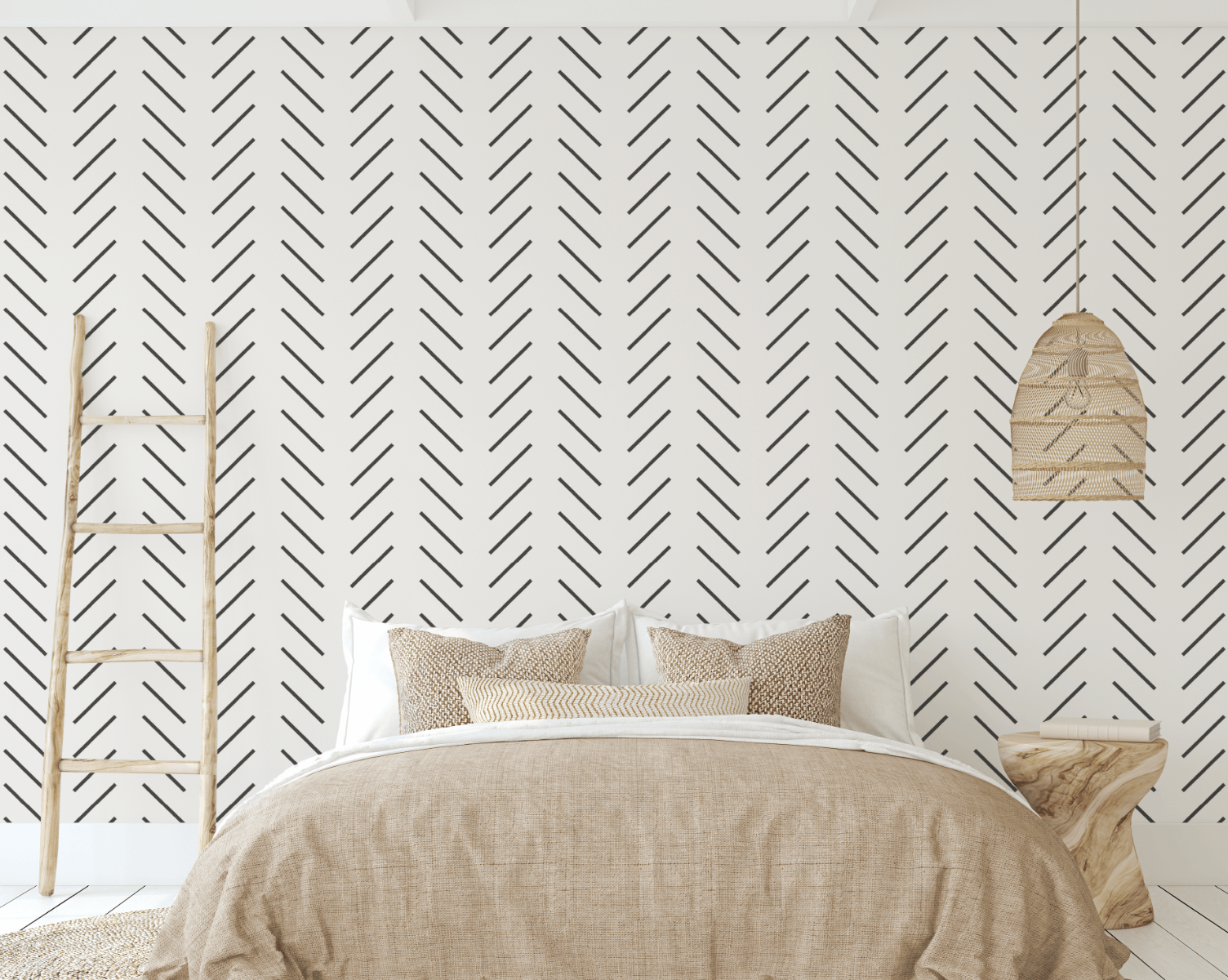 Herringbone Wallpaper Chevron Wallpaper Zig Zag Wallpaper Removable Wallpaper Scandinavian Wallpaper Minimalist Wall paper