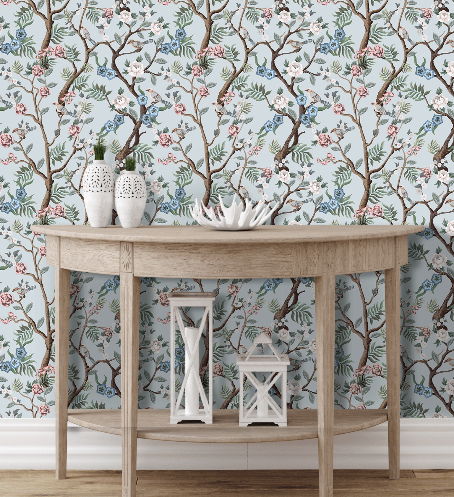 Chinoiserie Peel and Stick Wallpaper