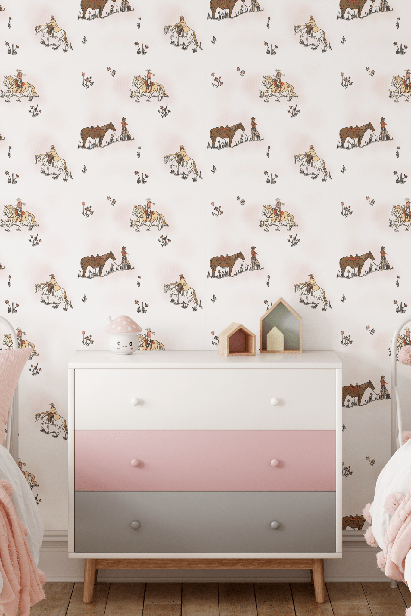 Cowgirl Peel and Stick Wallpaper