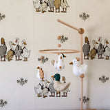 Ducks In a Row Peel and Stick Removable Wallpaper