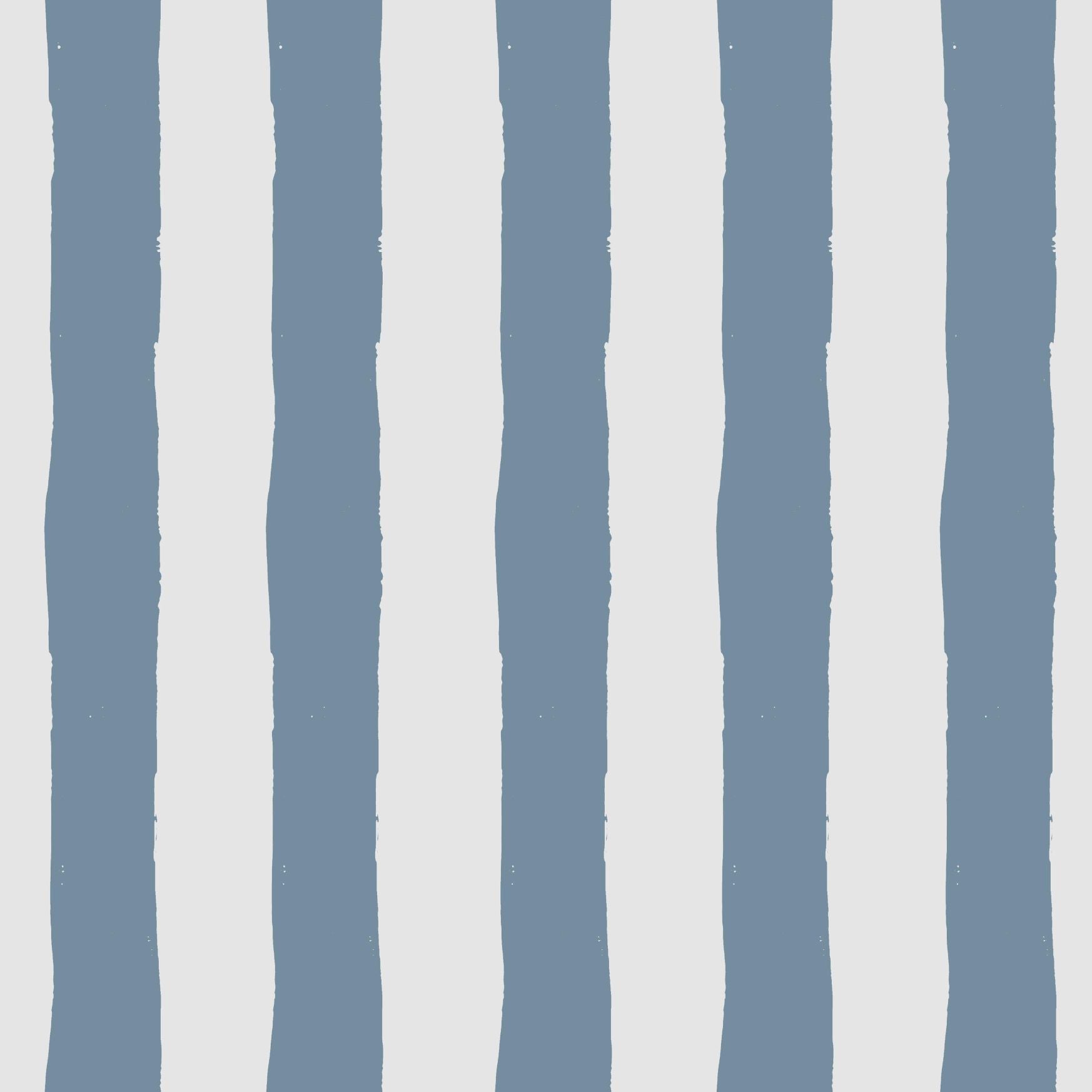 Large Scale Blue Stripe Wallpaper