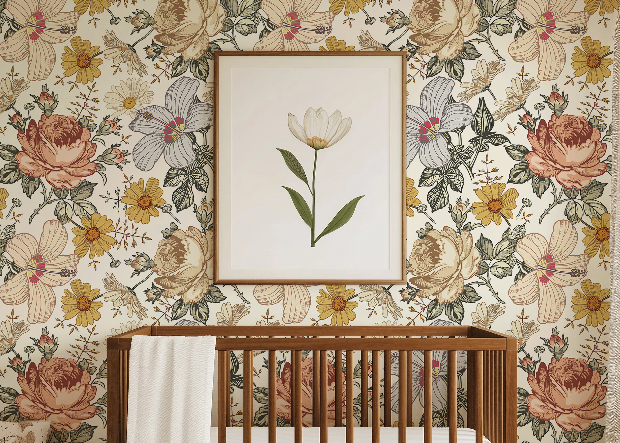 Flower Wallpaper Peel and Stick