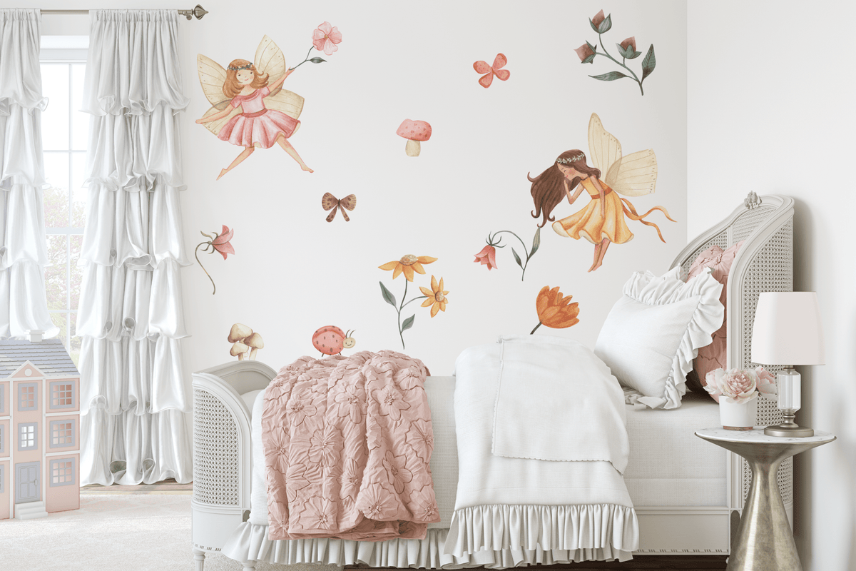 Fairy Garden Wall Stickers (Peel and Stick Decals)