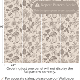 Forest Foraging Peel and Stick Wallpaper - Self Adhesive, Temporary and Removable