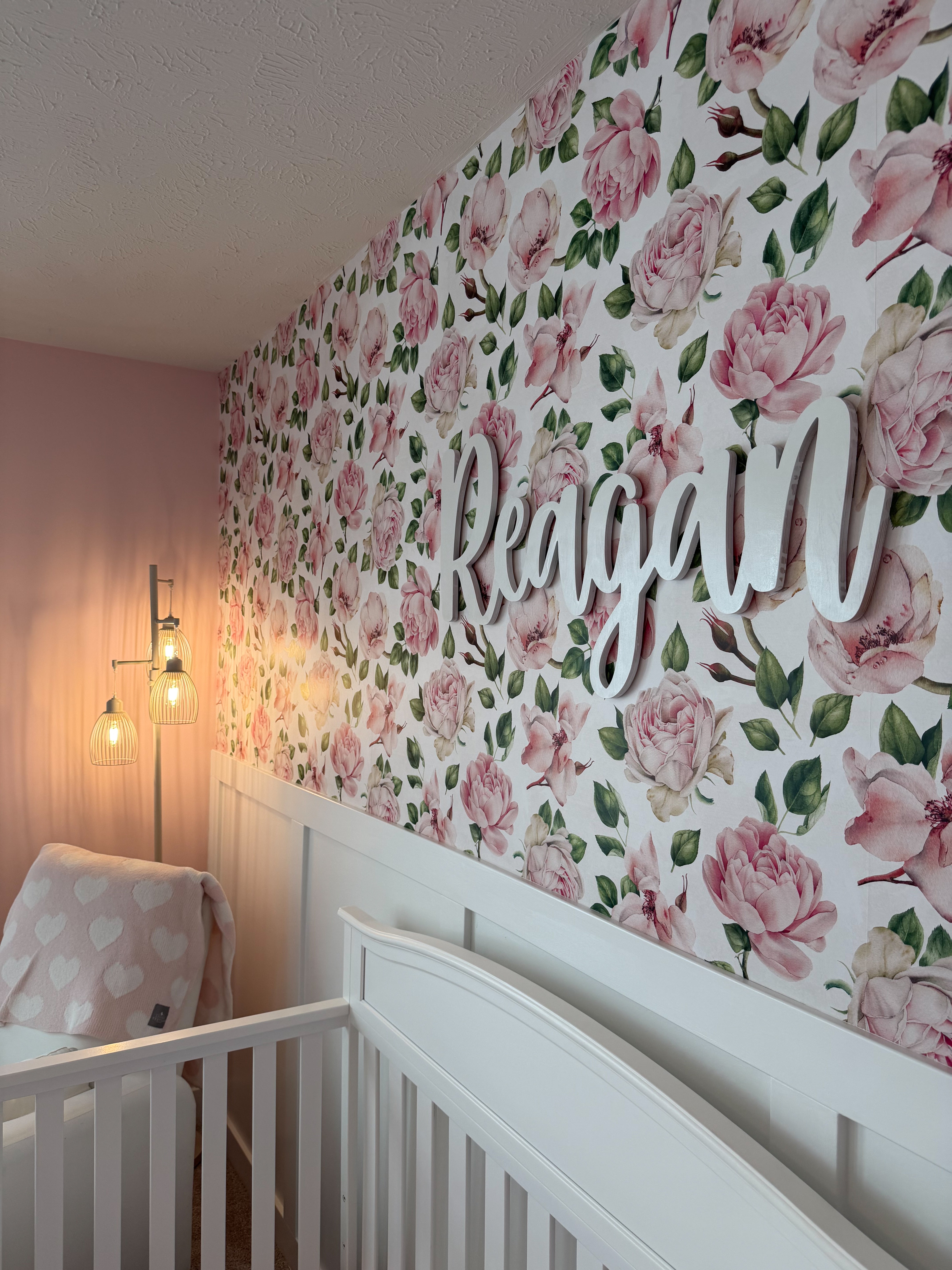Pink Roses Peel and Stick Wallpaper