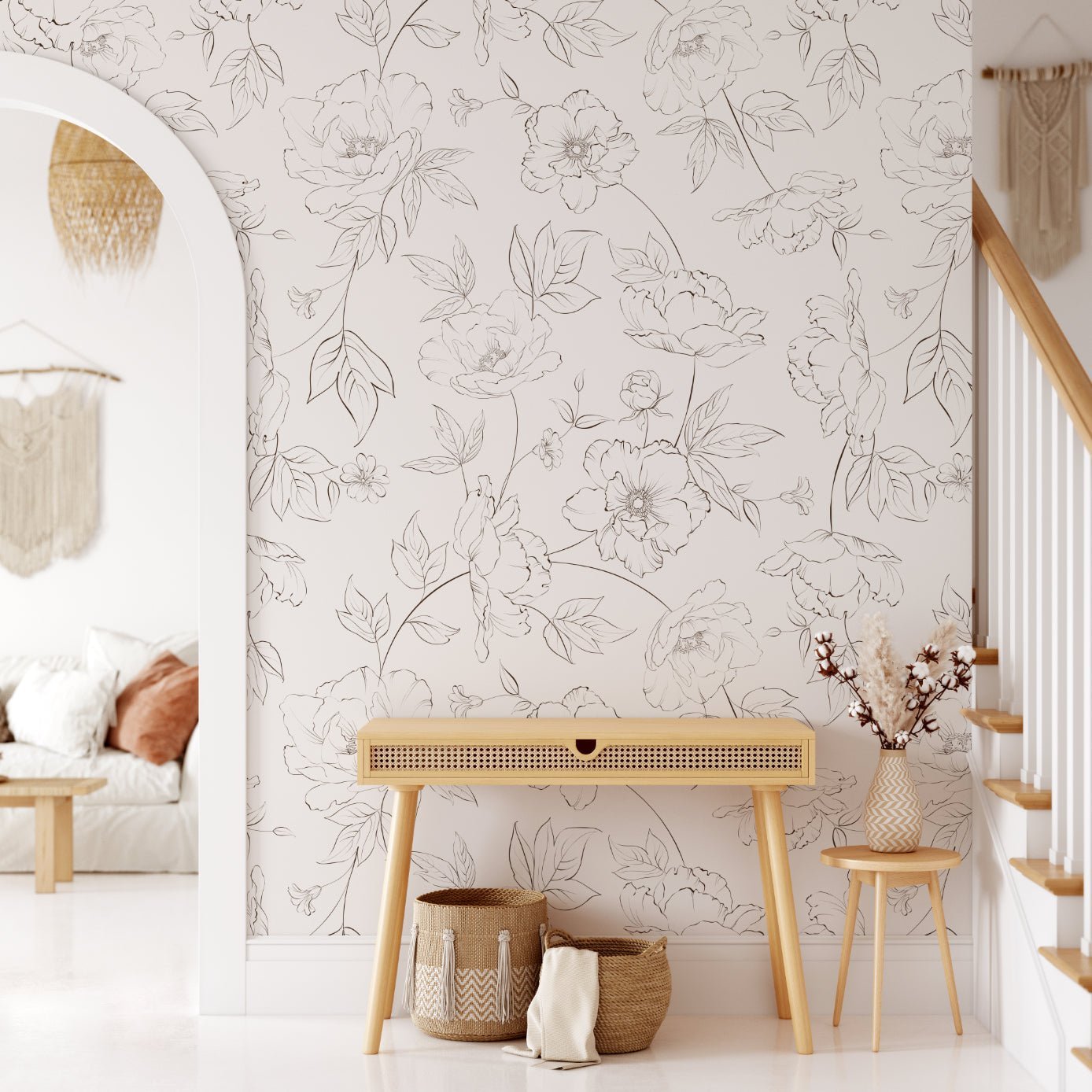 peony wallpaper peel and stick removable wallpapers, cute wallpaper, wall paper peel and stick