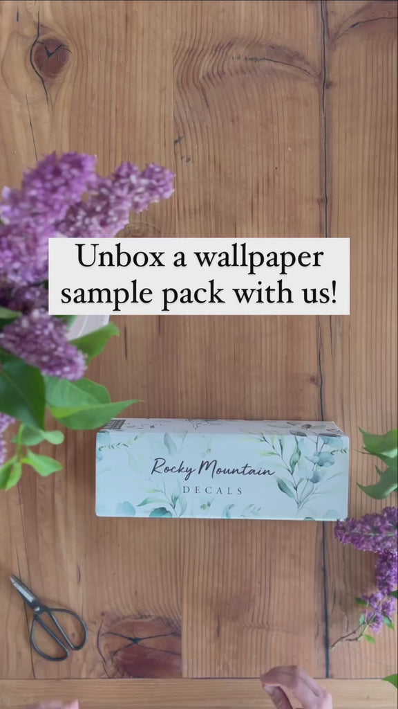 peel and stick removable wallpaper sample swatches