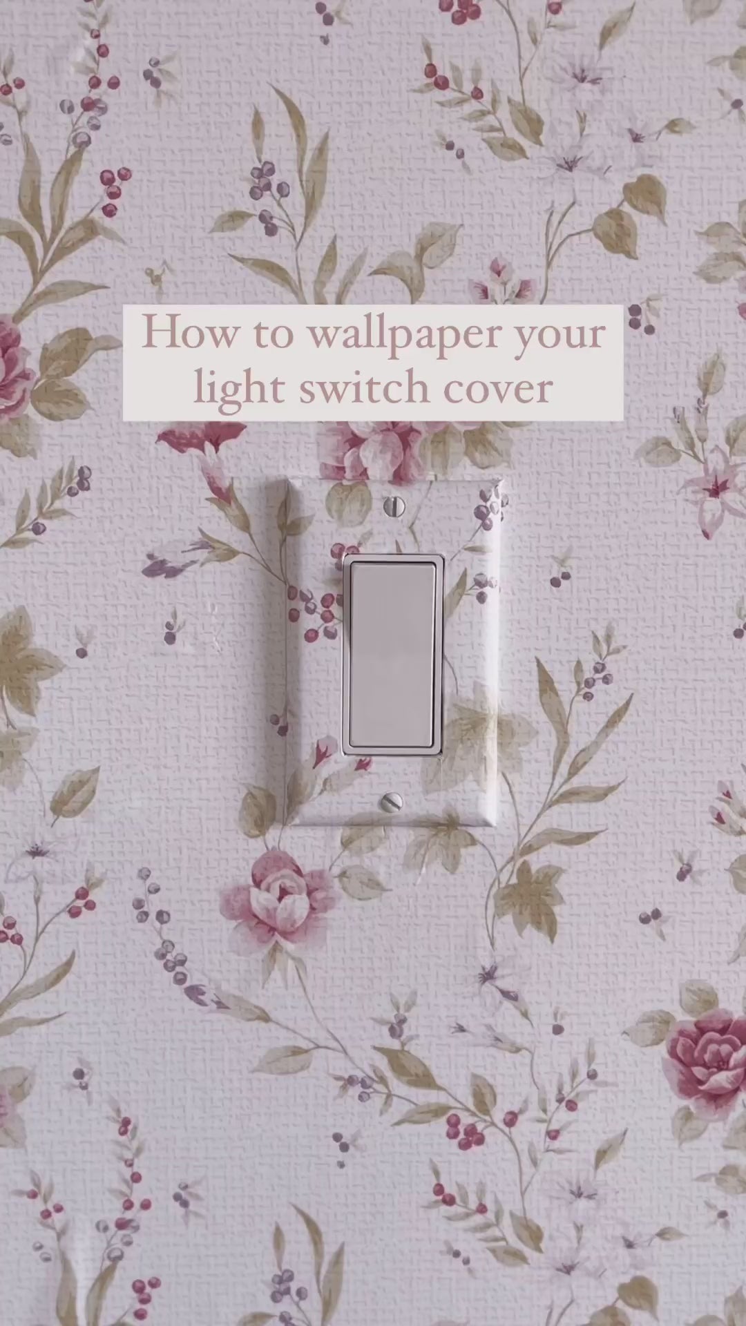 vintage floral wall decor how to install peel and stick removable wallpaper over outlet tutorial