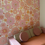 Retro Floral Peel and Stick Wallpaper