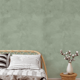 Sage Green Limewash Peel and Stick Wallpaper