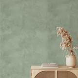 Sage Green Limewash Peel and Stick Wallpaper