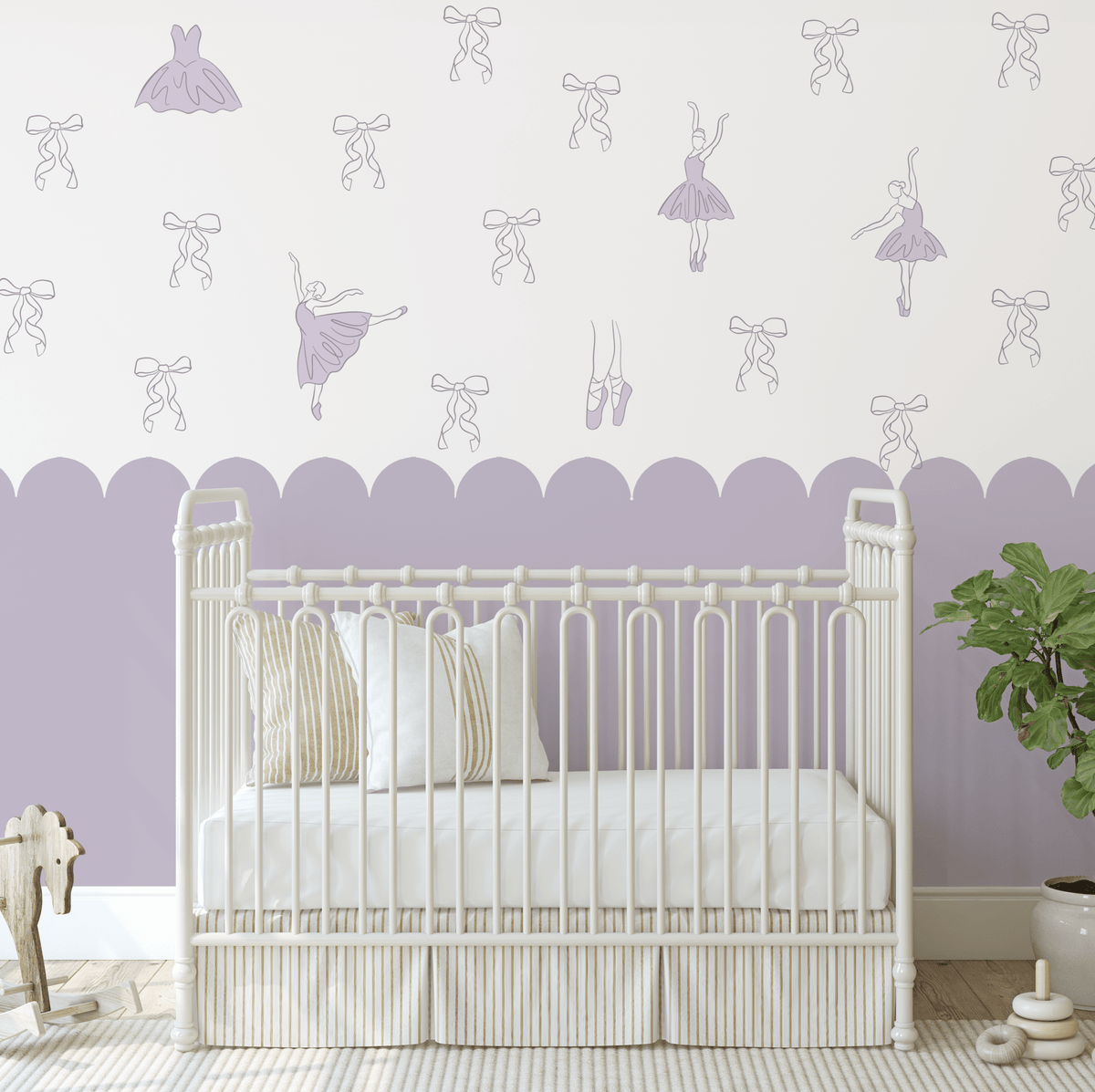 Simple Ballerina Decals (Peel and Stick Decals)