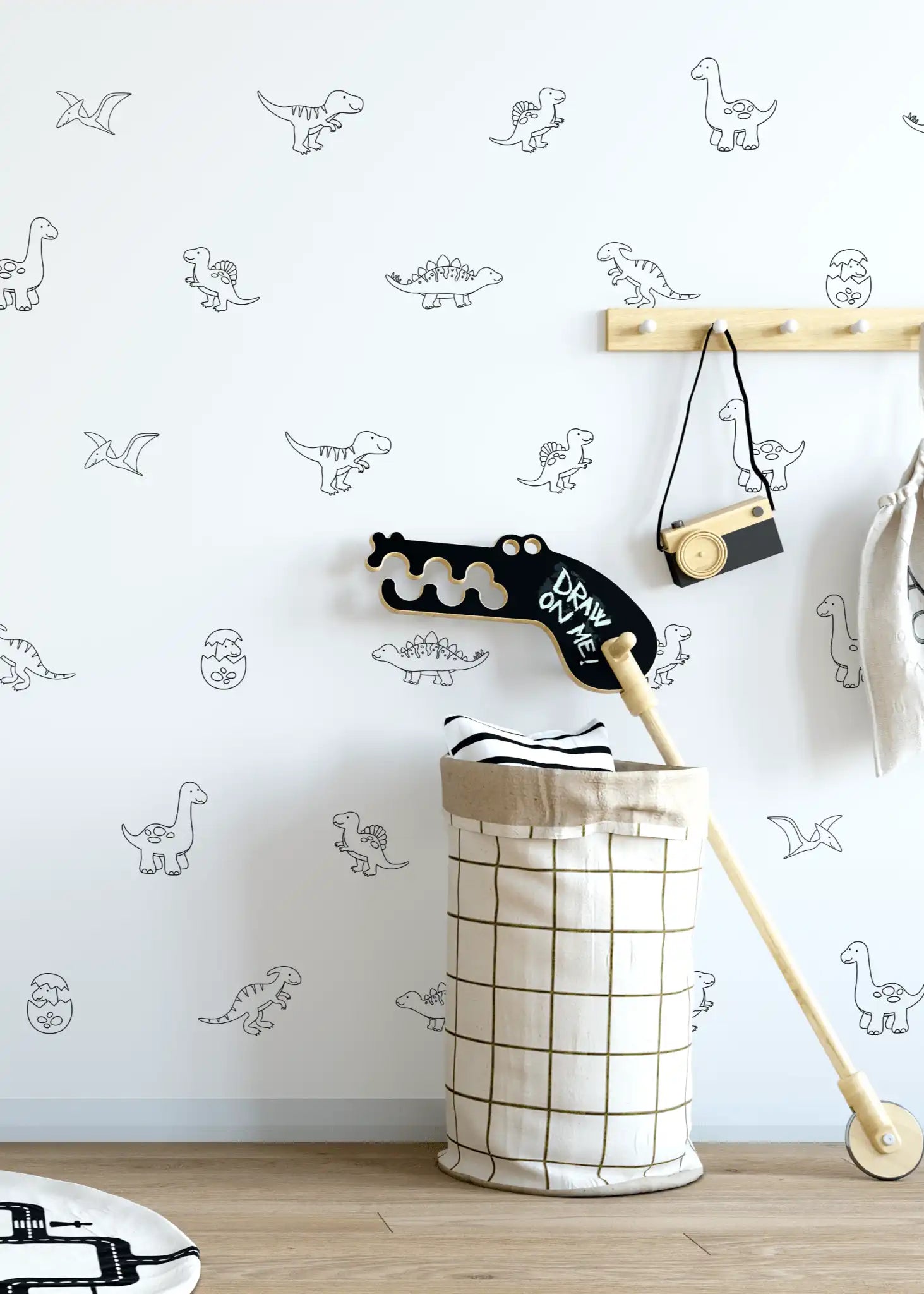 Simple Dinosaur Decals (Peel and Stick Decals)