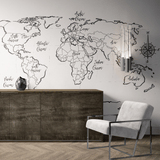 Voyager Map Peel and Stick Wall Mural