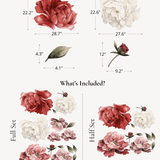 Wild Flower Floral Wall Decals