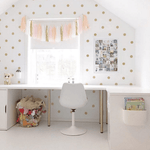 Gold Dot Decals for Nursery and Kids Rooms from rockymountaindecals.ca Gold Polka Dot Wall Decals Girls Nursery Muurstickers