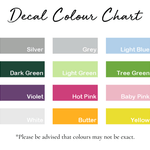 colors for heart wall decals