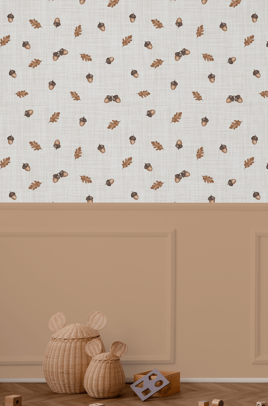 boho earthy peel and stick removable wallpaper brown