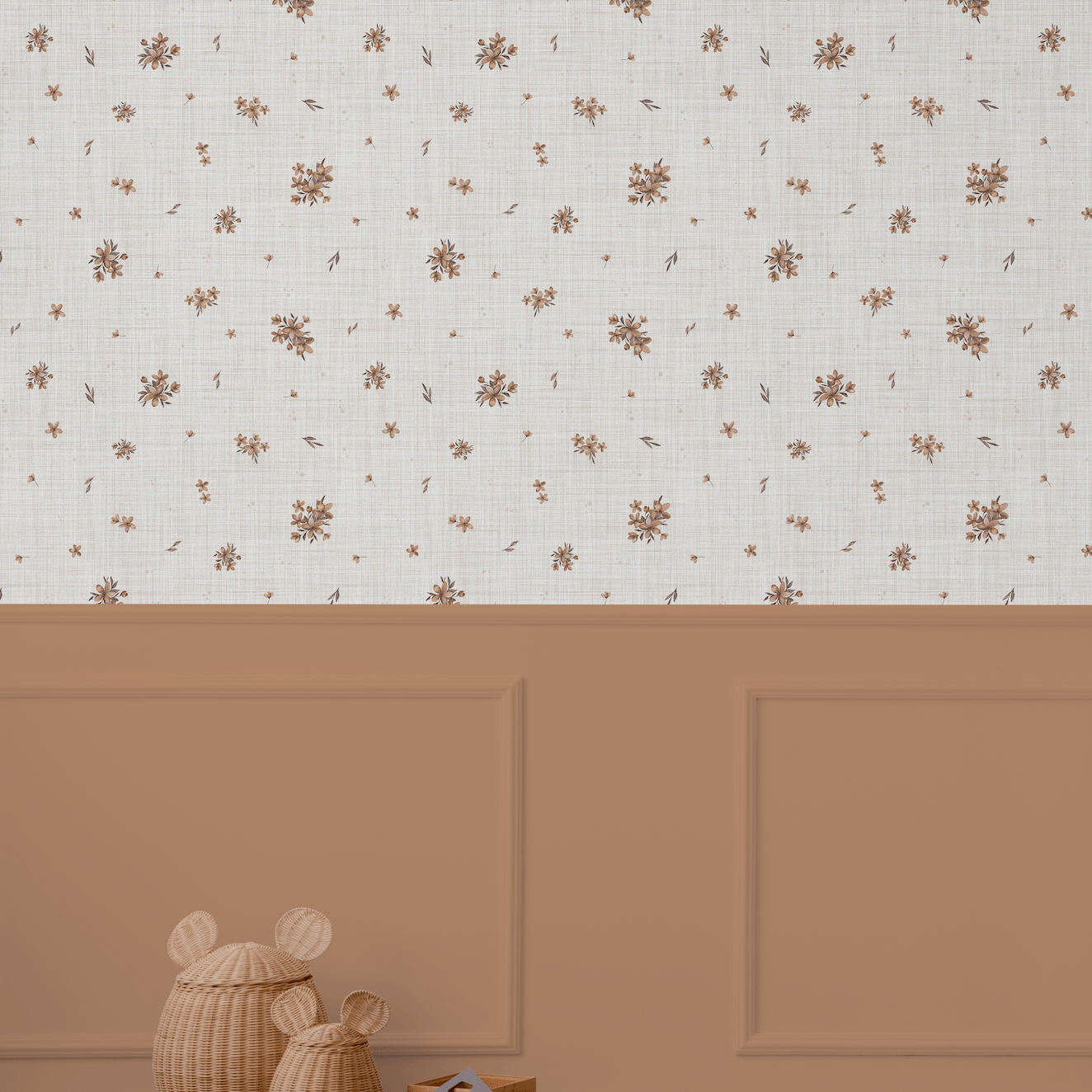 boho earthy peel and stick wallpaper removable and self-adhesive